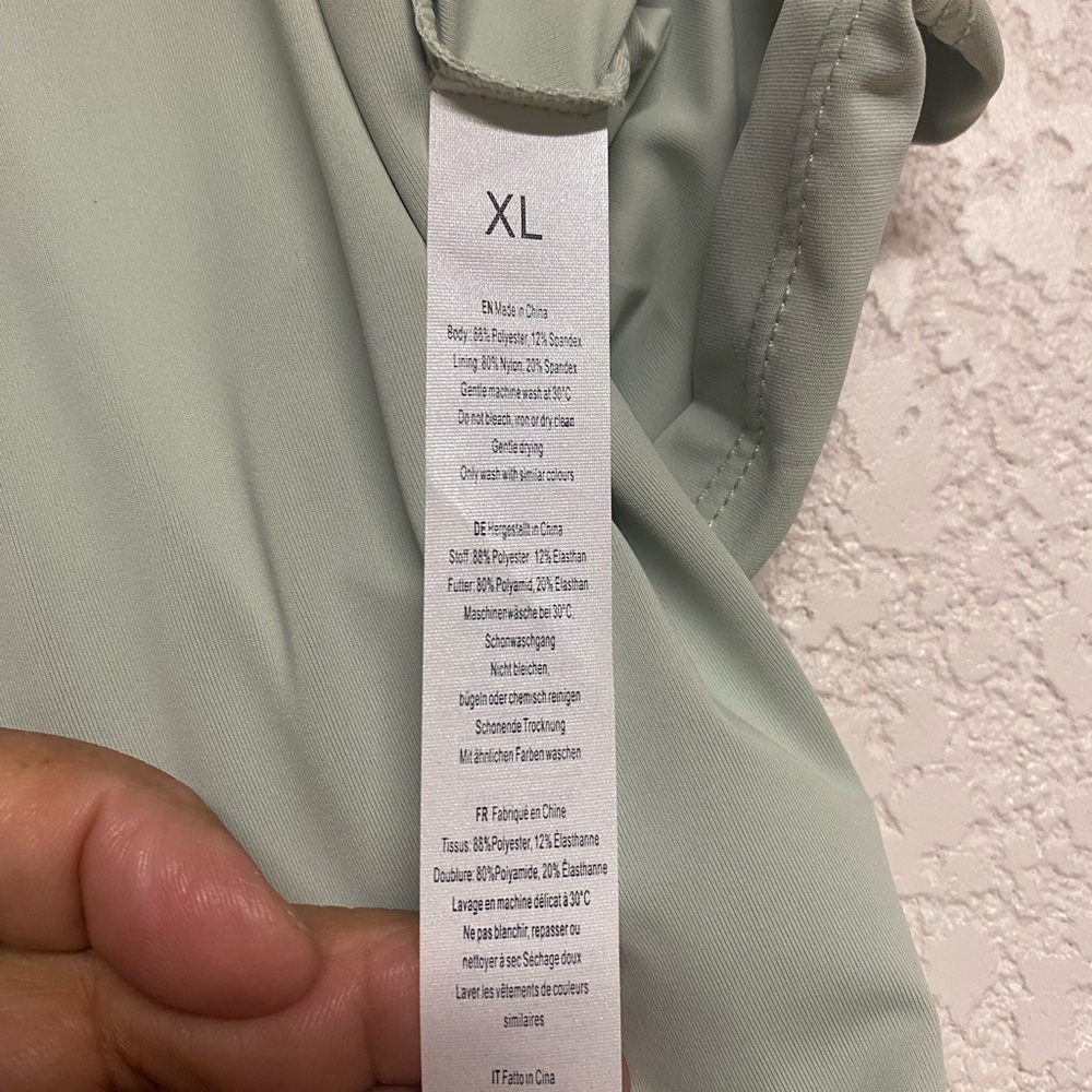 Women's Light Green Tennis Dress with Built-in Bra - Picture 4 of 7